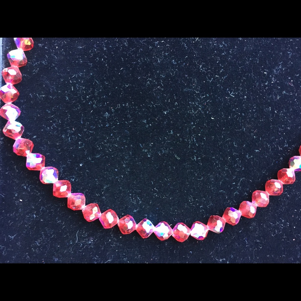 Red Swarovski crystal necklace - Picture 2 of 2